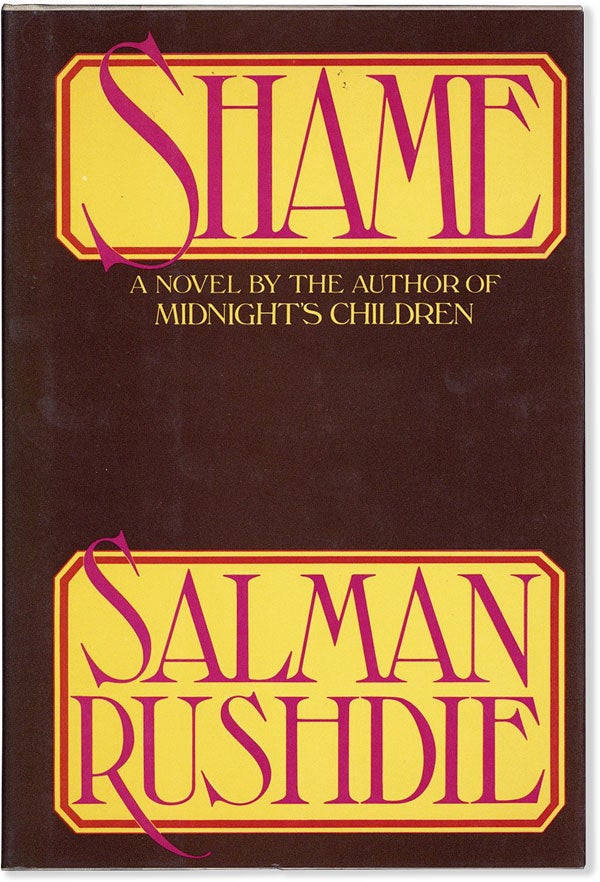Item #55605] Shame. Salman RUSHDIE