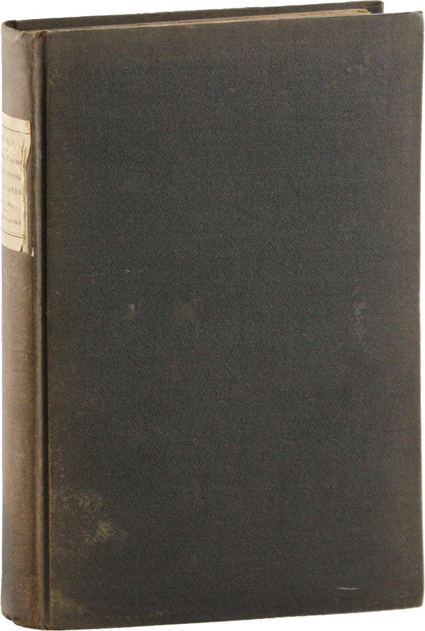 Item #56261] The Vestry Book and Register of Bristol Parish, Virginia 1720-1789. Churchill Gibson...