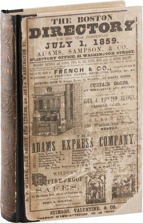 Item #56371] Boston Directory for the Year ending June 30, 1860, Embracing the City Record, a...