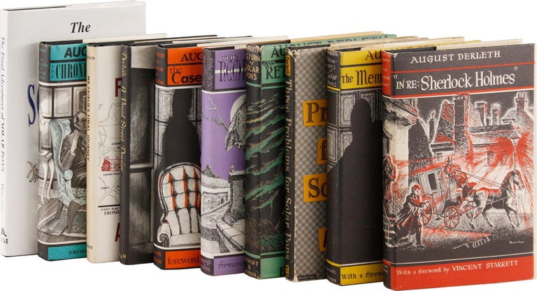 Item #56400] Ten-Volume Solar Pons Collection [In Re: Sherlock Holmes, Memoirs of Solar Pons,...