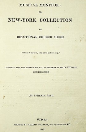 Musical Monitor: or New-York Collection of Devotional Church Music