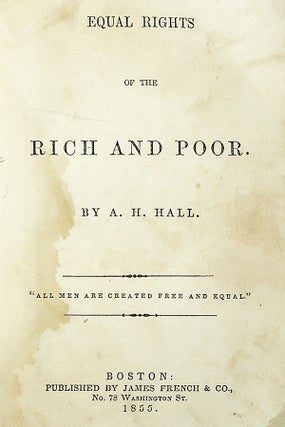 Equal Rights of the Rich and Poor