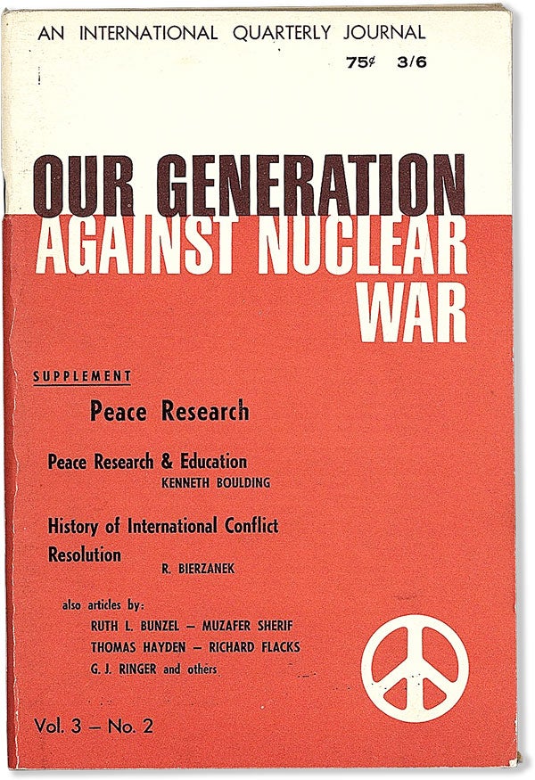 Item #56717] "Peace Research U.S.A." [in] Our Generation Against Nuclear War, Vol. 3 no. 2...