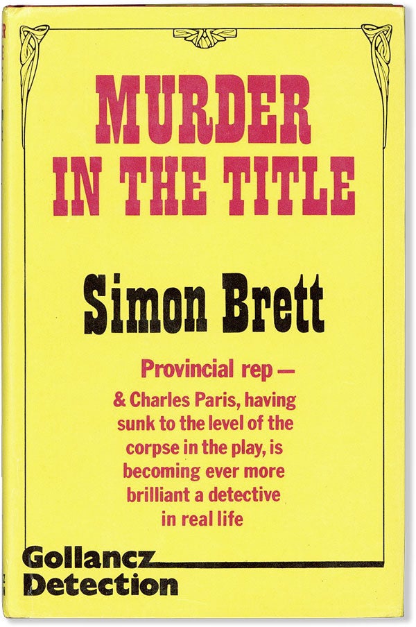 Item #56917] Murder in the Title. A Crime Novel. Simon BRETT