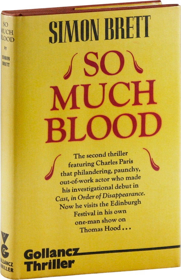 Item #56918] So Much Blood. A Crime Novel. Simon BRETT