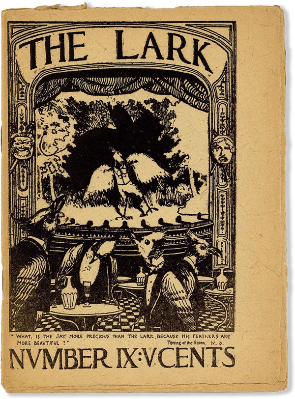 Item #57080] The Lark Number IX [January 1896] [SIGNED]. Gelett BURGESS, ed