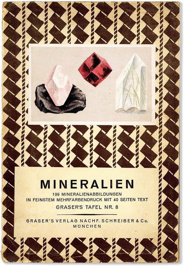 Item #57754] Mineralien: 199 Mineralienabbildungen In Feinstem Mehrfarbendruck Mit 40 Seiten...