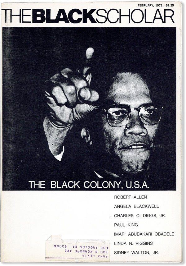 Item #58123] The Black Scholar: Journal of Black Studies and Research - Vol.3, No.6 (February,...