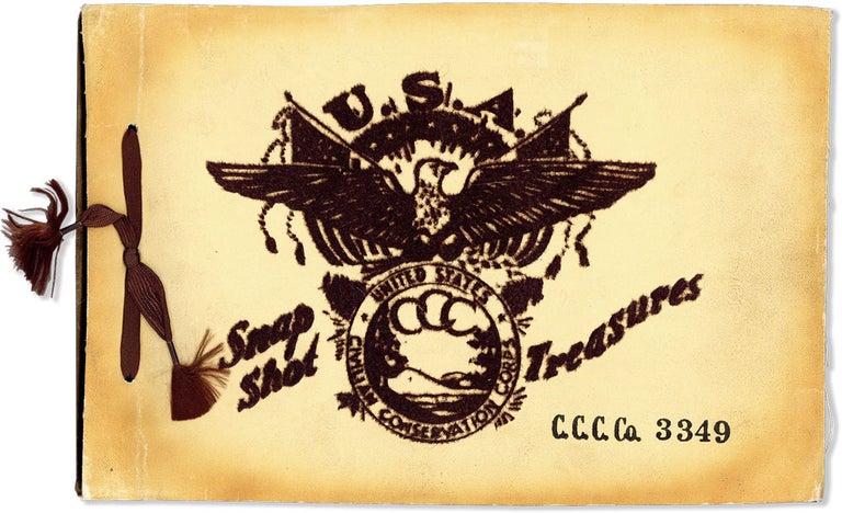 Item #58136] Album of Photographs of C.C.C. Company 3349, New Mexico 1939-40. CIVILIAN...