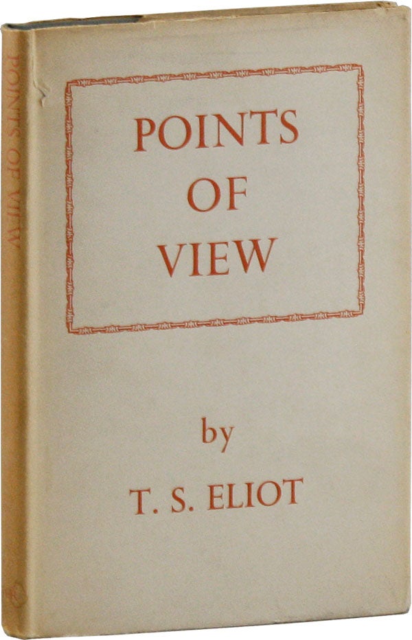 Item #58201] Points Of View. T. S. ELIOT