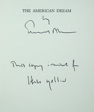 The American Dream [Inscribed to Herb Yellin]