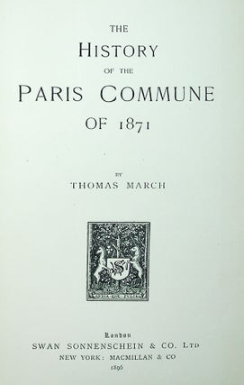 The History of the Paris Commune of 1871