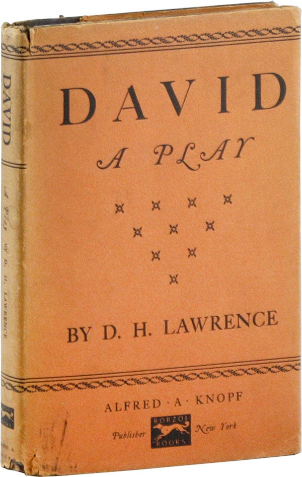 Item #58673] David. A Play. D. H. LAWRENCE, David Herbert