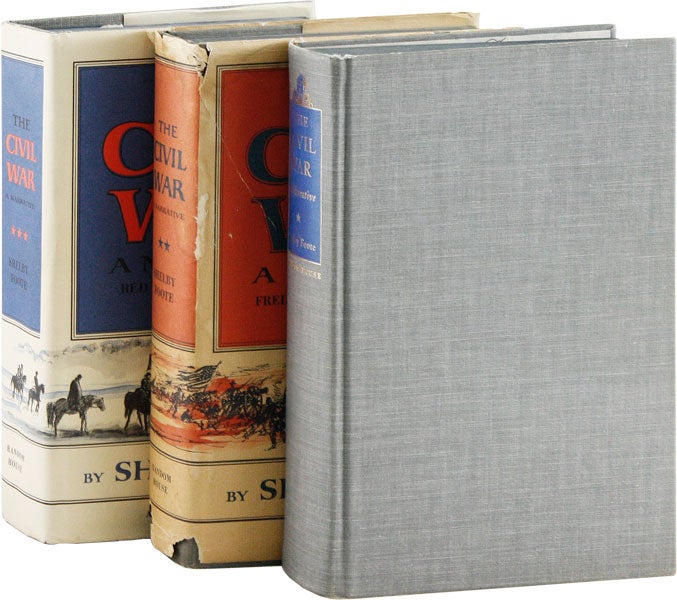 Item #58735] The Civil War: A Narrative (Three Volumes). Shelby FOOTE