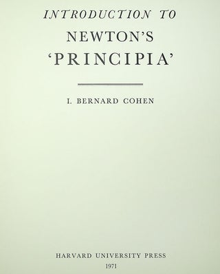 Introduction to Newton's 'Principia'