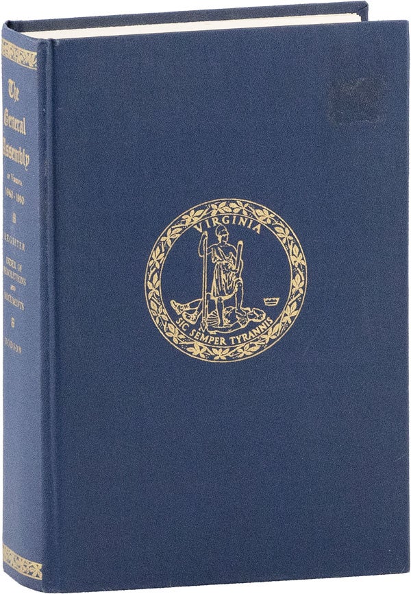 Item #59330] The General Assembly of the Commonwealth of Virginia 1940-1960. Register and...