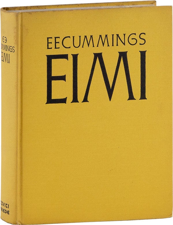 Item #59748] Eimi [Signed]. E. E. Cummings