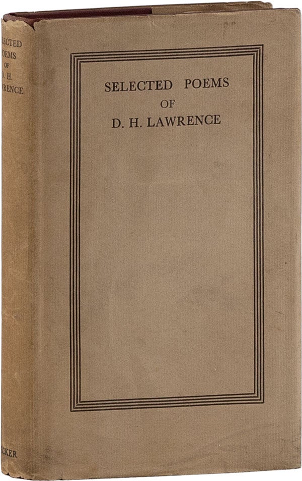 Item #59967] Selected Poems. D. H. LAWRENCE, David Herbert