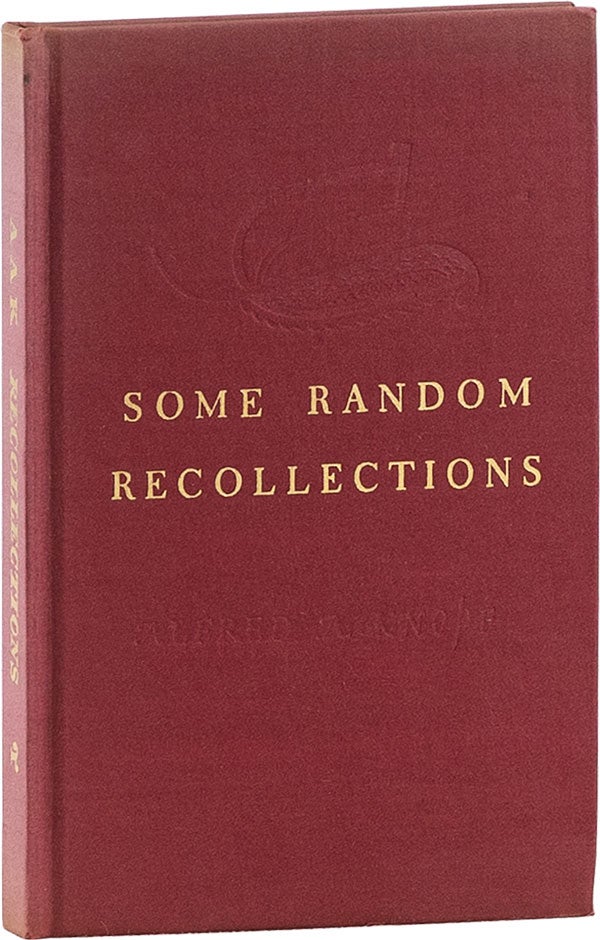 Item #60039] Some Random Recollections. An Informal Talk made at the Grolier Club, New York, 21...