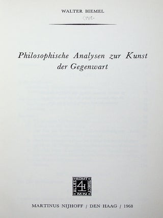 Philosophische Analysen zur Kunst der Gegenwart