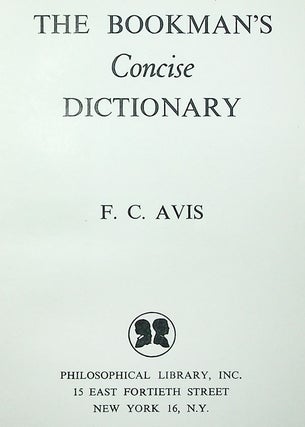 The Bookman's Concise Dictionary