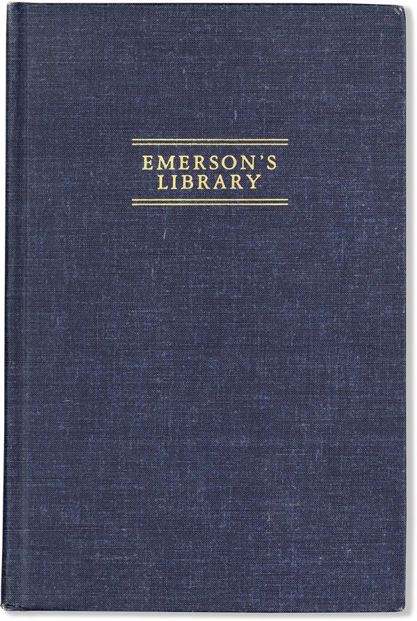 Item #60117] Emerson's Library. Walter HARDING