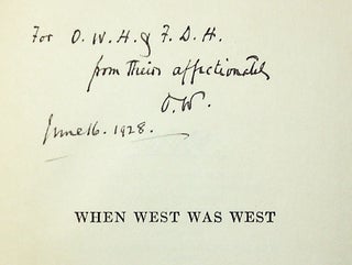 When West Was West [Inscribed]