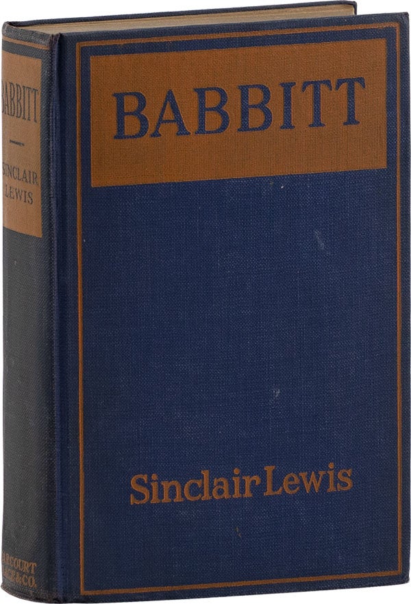 Item #60504] Babbitt [Advance Review Copy]. Sinclair LEWIS