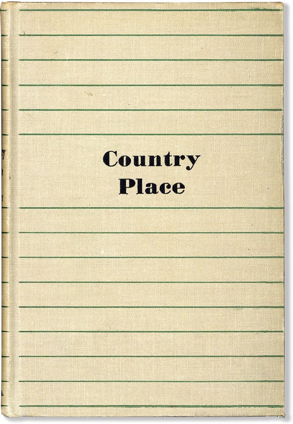 Item #60540] Country Place. AFRICAN AMERICANA, Ann PETRY