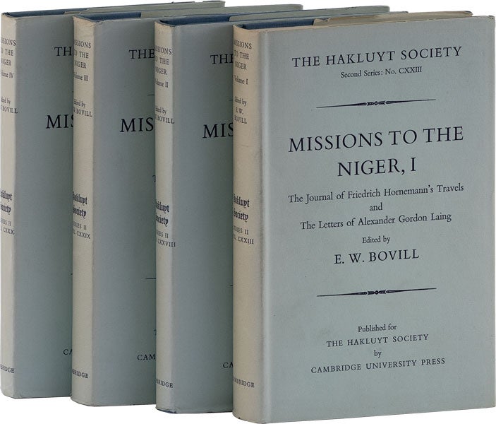 Item #60684] Missions to the Niger - Volumes 1-4 [Complete Set]. AFRICA, E. W. BOVILL, NIGER