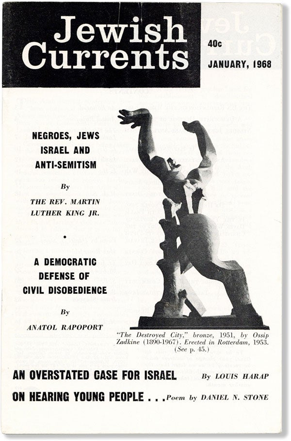Item #60697] "Negroes, Jews, Israel and Anti-Semitism. As seen by a leader of the Negro freedom...