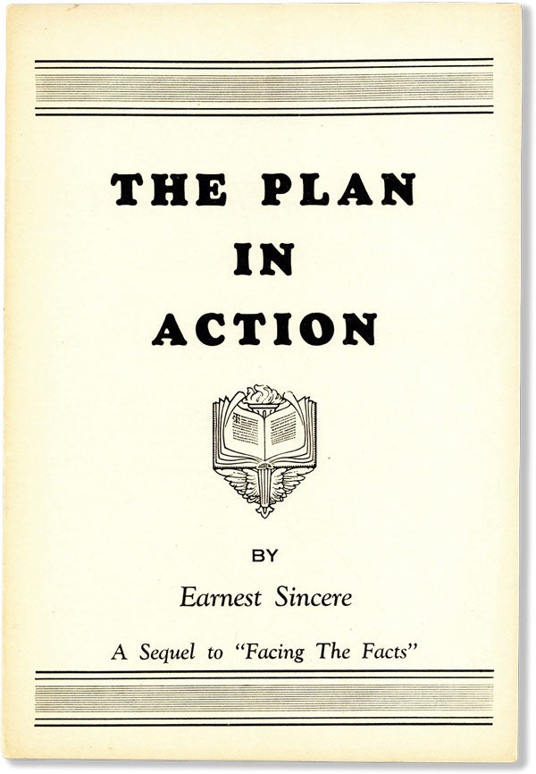 Item #60980] The Plan In Action. RADICAL RIGHT, FASCISM, pseud. of Edwin Marshall Hadley