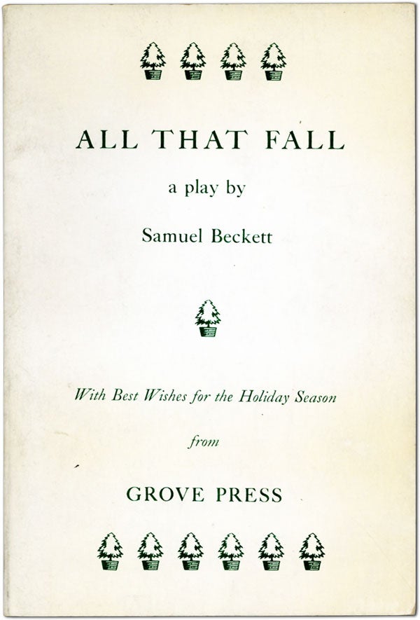 Item #61195] All That Fall. Samuel BECKETT