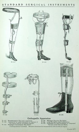 Illustrated and descriptive Catalogue and Price List of Surgical Instruments. Orthopedic Appliances - Trusses - Abdominal Supporters - Elastic Hosiery - Suspensories, etc. Microscopes and Laboratory Supplies - Electrican Apparatus and Diagnostic Instruments - Physicians' and Hospital Furniture - Invalids' Chairs and Supplies. Fourth Edition