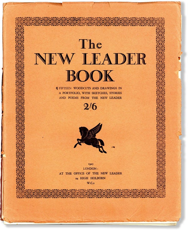 Item #61870] The New Leader Book: Fifteen Woodcuts and Drawings in A Portfolio, with Sketches,...