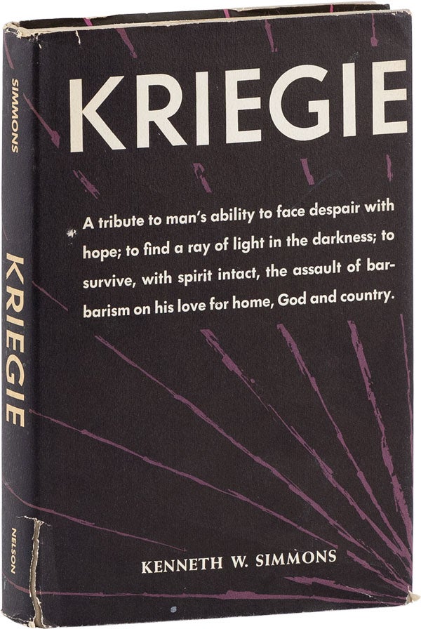 Item #62074] Kriegie [Inscribed]. Kenneth W. SIMMONS