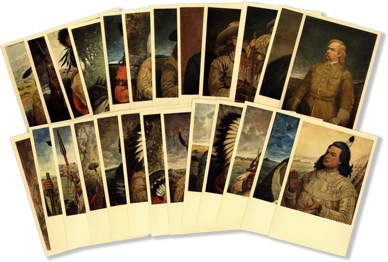 Item #62444] Twenty-four color postcards reproducing artworks from the T.B. Walker Collection,...