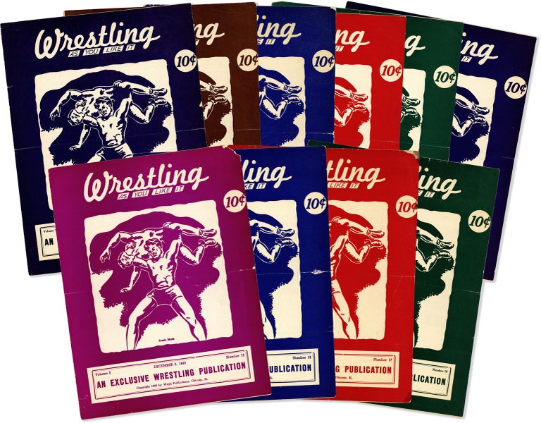 Item #64128] Wrestling As You Like It. An Exclusive Wrestling Publication [20 Issues, Dec. 8,...