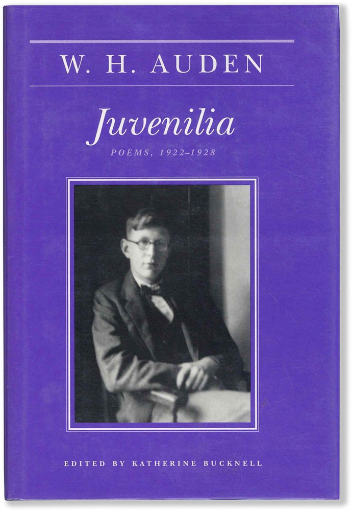 Item #64510] JUVENILIA 1922-1928. W. H. Auden