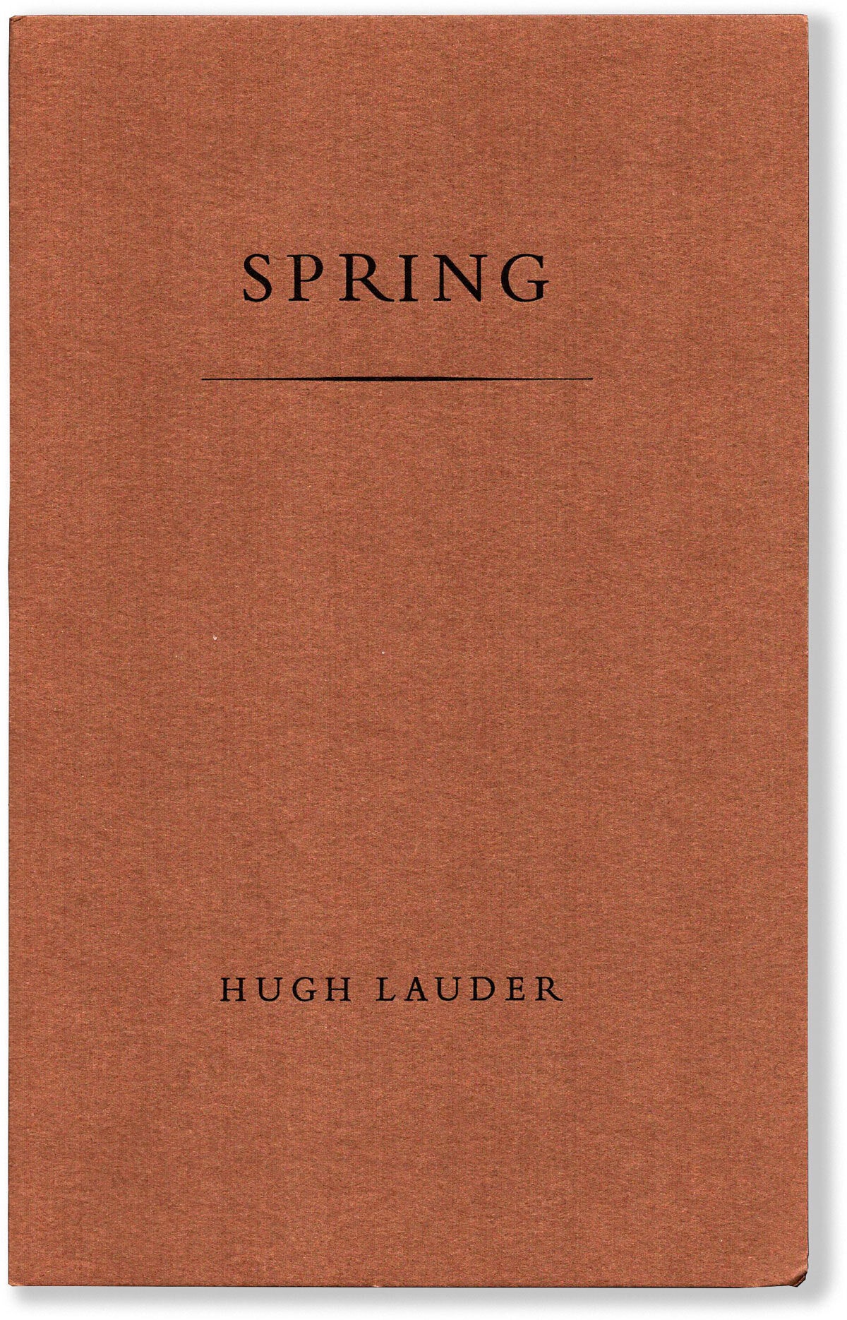 SPRING | Hugh Lauder | First edition