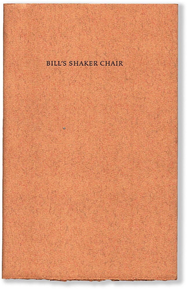 Item #65907] BILL'S SHAKER CHAIR. James L. Weil