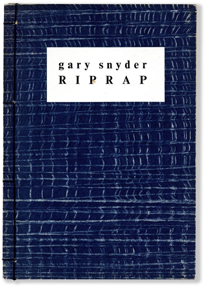Item #66019] Riprap. Gary SNYDER