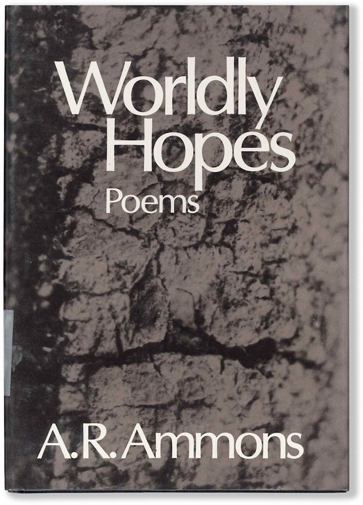 Item #66034] WORLDLY HOPES. A. R. Ammons