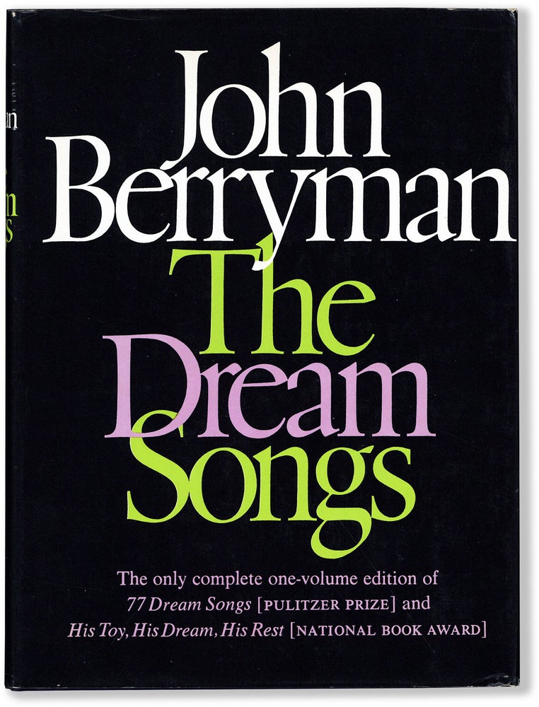 Item #80750] THE DREAM SONGS. John BERRYMAN
