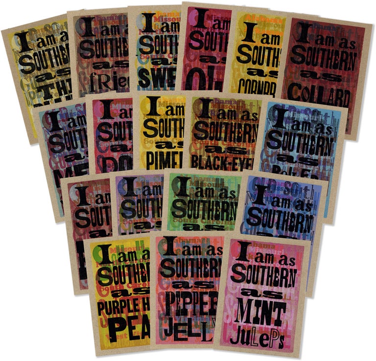 Item #81036] "I am as Southern as" Series. AFRICAN AMERICAN PRINTING, Amos P. KENNEDY