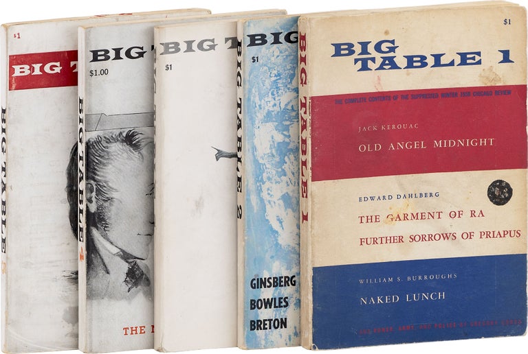 Item #81048] Big Table. Nos 1-5 (All Published). BEAT LITERATURE, Irving ROSENTHAL, Paul CARROLL,...
