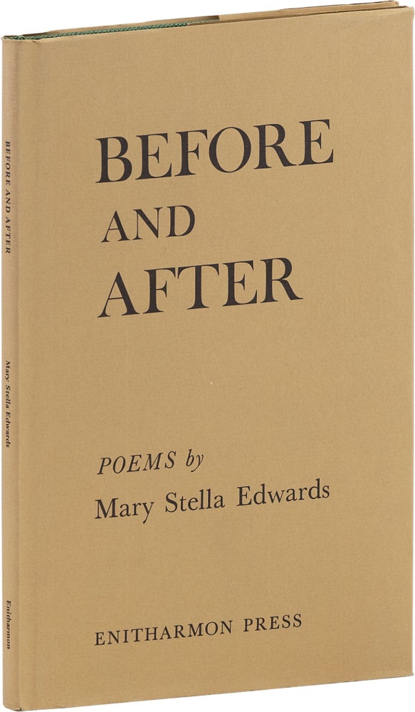 Item #81074] Before and After: Poems. Mary Stella EDWARDS