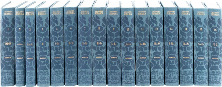 Item #81078] The Encyclopaedia Judaica. 16 volumes. JUDAICA, Authors