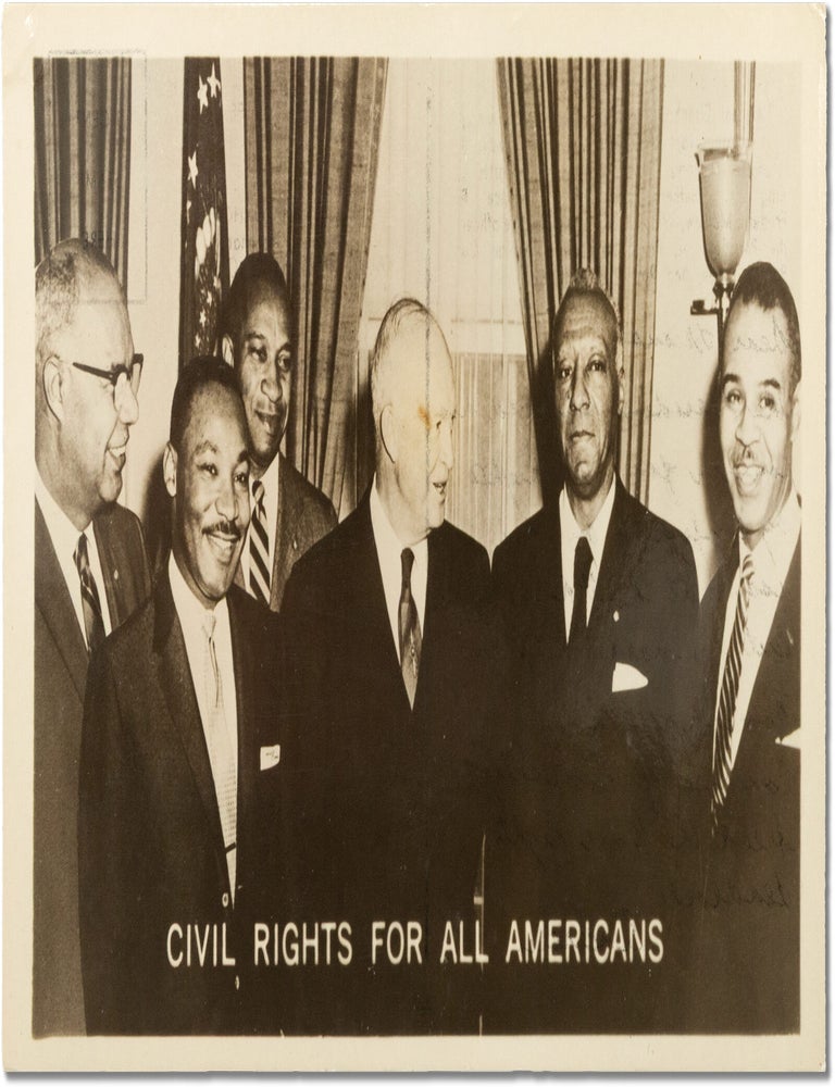"Civil Rights Paramount at White House" (Original Postcard for the 1958 Congressional. CIVIL RIGHTS MOVEMENT, Abbie ROWE, photographer.