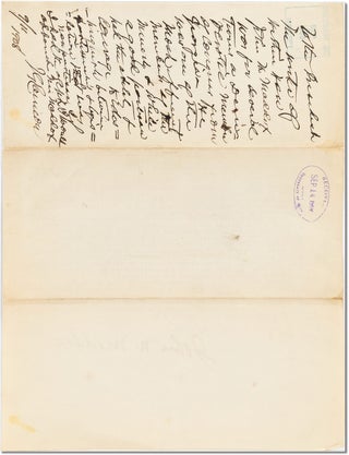 Typed letter signed, John W. Maddox to Sec'y of War J.G. Cannon, 1908